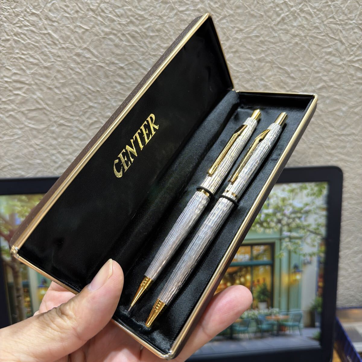 筆記用具 ボールペン と　鉛筆　箱　美品　2個セット