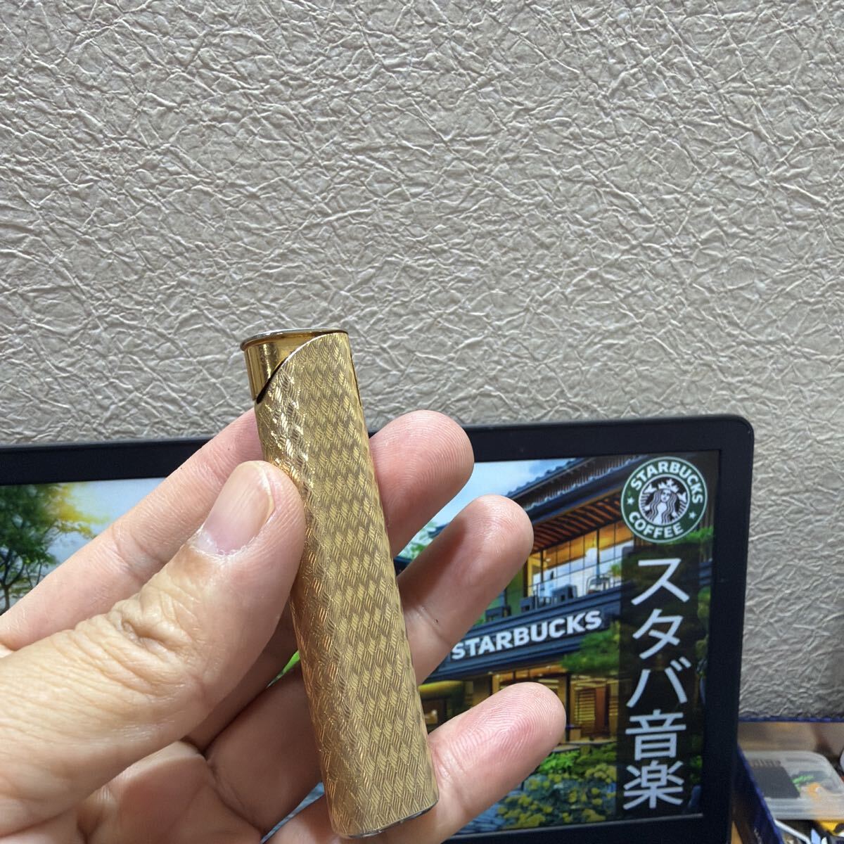 HADSON ゴールドカラー ガスライター