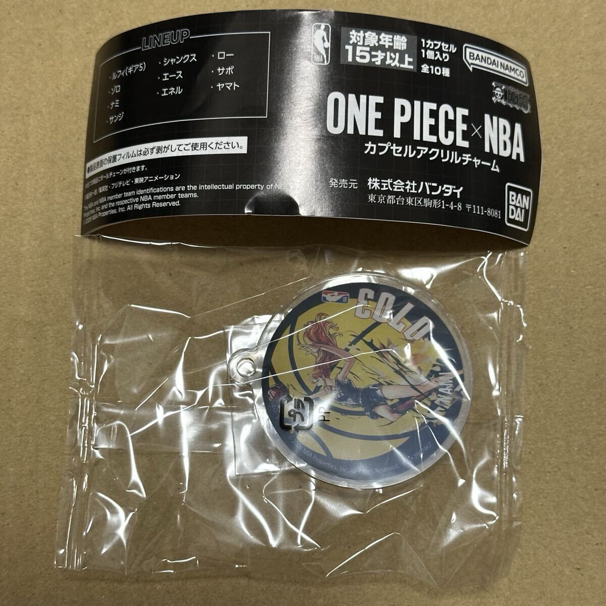 ワンピース NBA ガチャ カプセル アクリルチャーム ナミ ONE PIECE