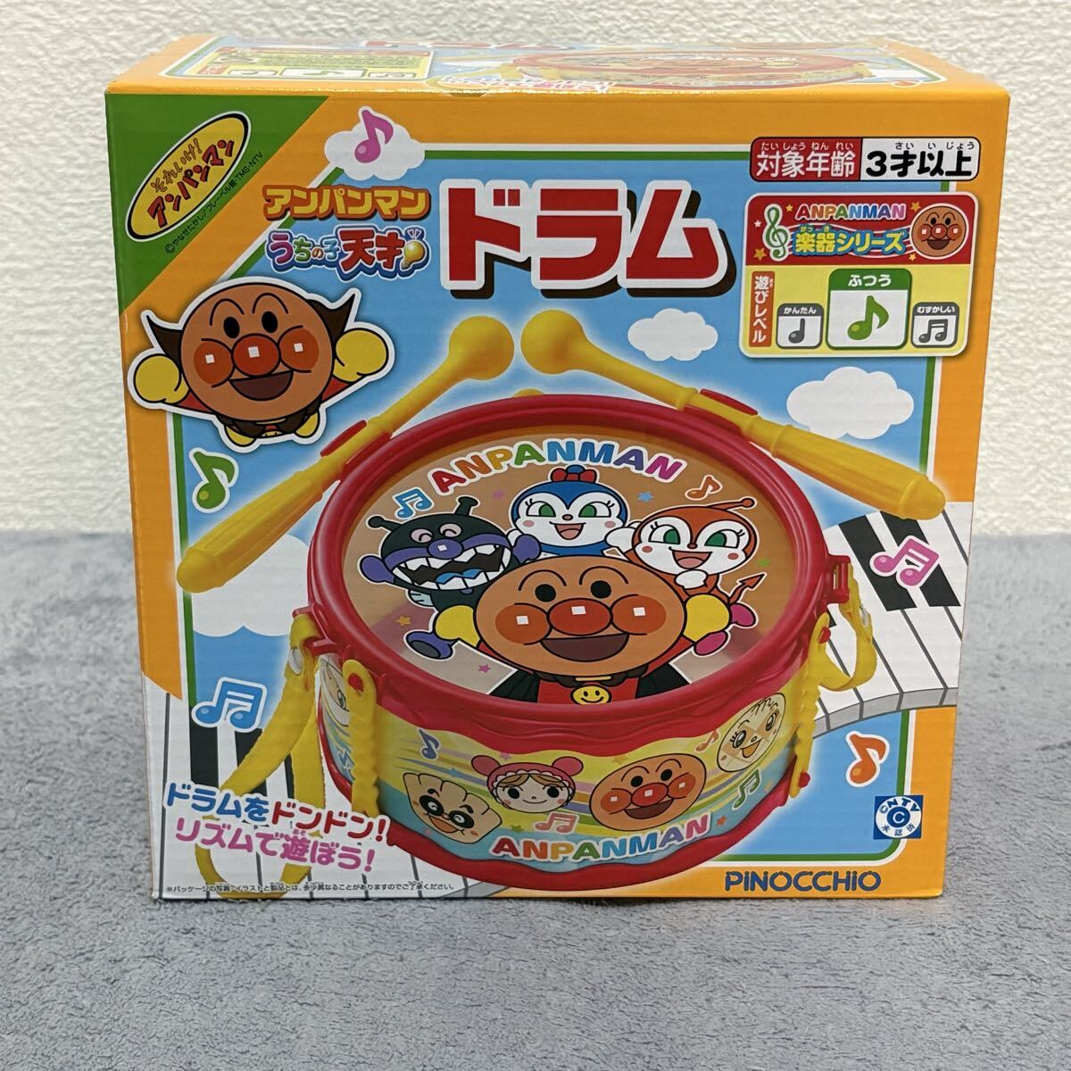 【未開封】 アンパンマン うちの子天才 ドラム 楽器シリーズ 