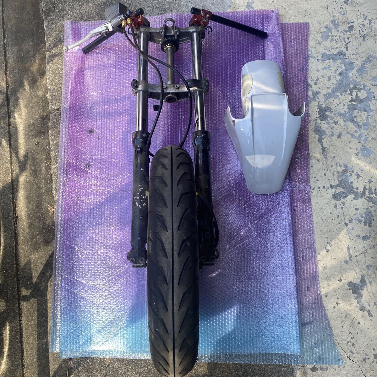 希少　VFR750F RC24 フロント廻りset テーパーローラーベアリング付き　100/90-16 製造年3321 HONDA 本田　ホンダ
