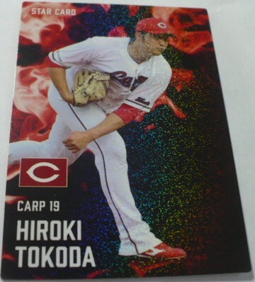 2025カルビープロ野球チップスカード第1弾S(TARスターCARD)8床田寛樹(広島東洋カープ)　インサート・キラ　ベースボールトレカ