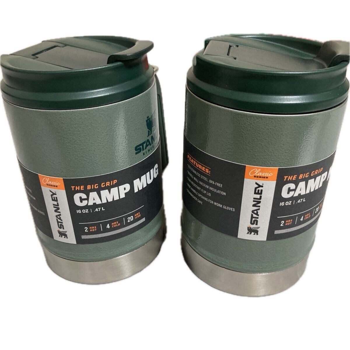 新品 未使用 スタンレー STANLEY キャンプマグ ステンレス クラシック カラー アウトドア 16oz 470ml