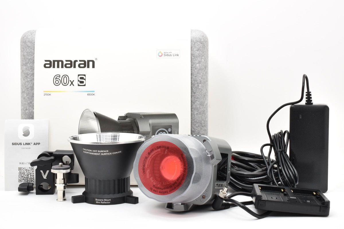 ★新品級★ Aputure AMARAN COB 60x-Sモデル 超軽量小型デイライト 65W OB4273 #143