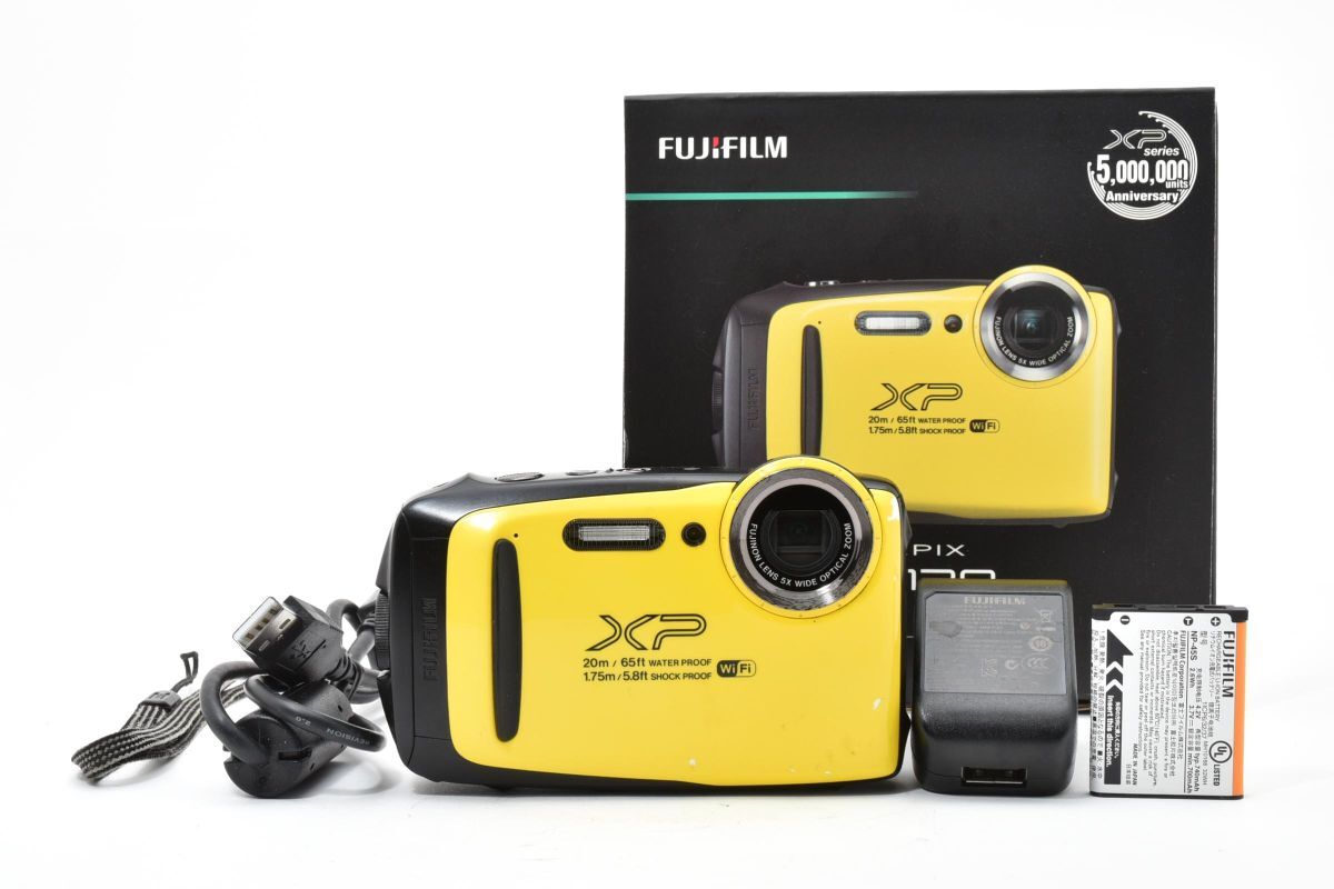 ★良品★ 富士フィルム FUJIFILM FINEPIX XP130 イエロー コンパクトデジタルカメラ OB4337 #1175