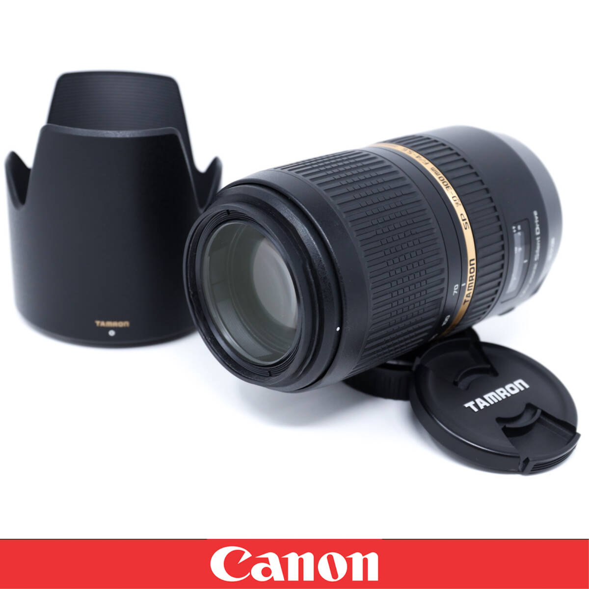 【極上美品】TAMRON タムロン SP 70-300mm F4-5.6 Di VC USD Model A005 キヤノン用 Canon 望遠ズーム フード付 動作完璧