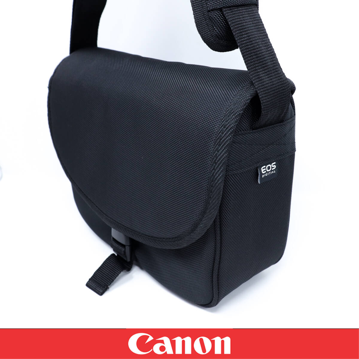【極上美品】Canon キャノン EOS 純正 カメラバッグ ショルダーバッグ 最小限のスレ傷のみ フラップ開閉 中仕切り付 カメラケース