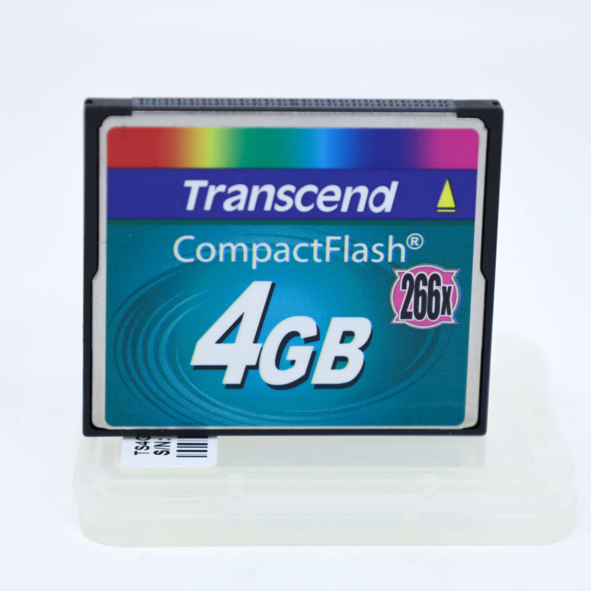 【希少美品】CFカード 4GB Transcend トランセンド CompactFlash コンパクトフラッシュ 4GB 266x TS4GCF266 ケース付