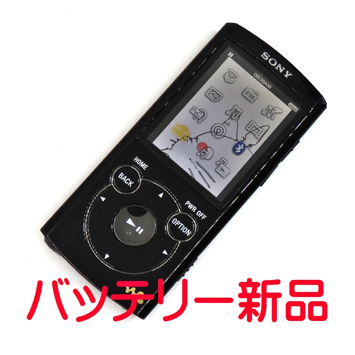 バッテリー新品　大容量16GB　ウォークマン　NW-S765　Bluetooth　ブラック