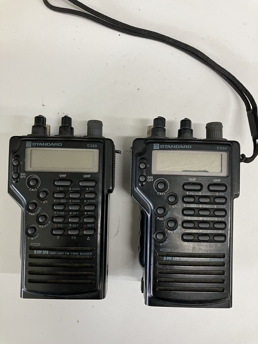 0805e2706 STANDARD C520/2台セット スタンダード ハンディトランシーバー ジャンク 【同梱不可】 トランシーバー
