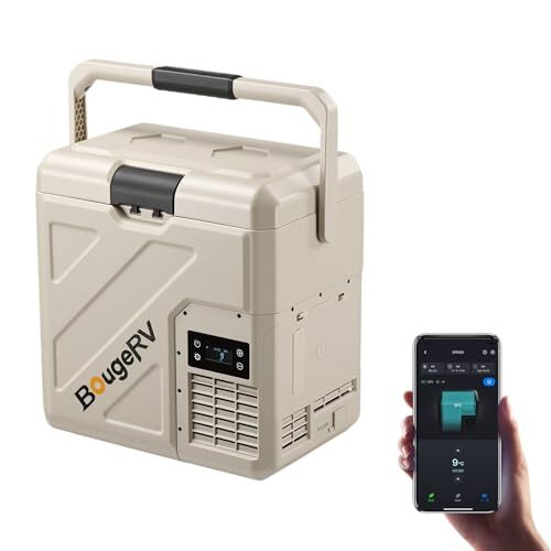 【リン酸鉄電池内蔵可能】BougeRV ポータブル冷蔵庫 20L小型 -20℃～20℃ 冷凍冷蔵対応 軽量 静音 省エネ 大型ハ☆