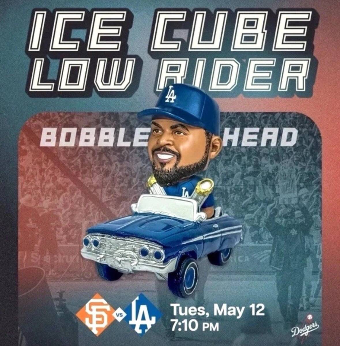 ◆未開封 アイス・キューブ 2026/5/12 ドジャースタジアム 球場配布 ドジャース Ice Cube ボブルヘッド Dodgers Bobblehead 首振り人形
