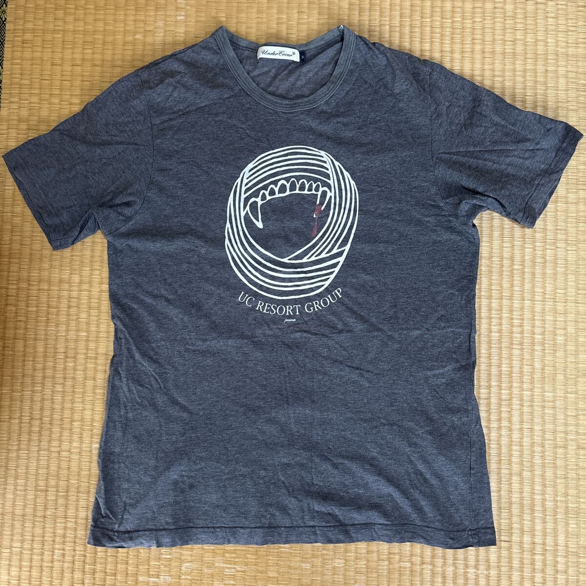 アンダーカバー 08ss Fangs Tシャツ 3チャコールグレー レア undercover