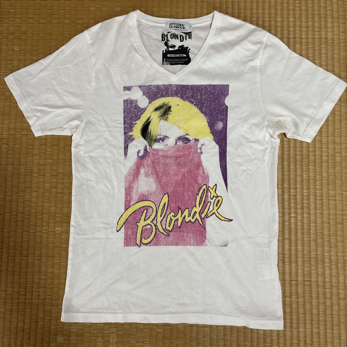 ヒステリックグラマー x BLONDIE コラボ デボラハリー Tシャツ 白M レア ブロンディ HYSTERIC GLAMOUR