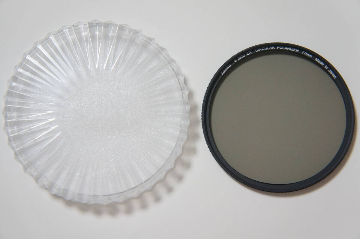 ★良品★[77mm] Kenko Zeta EX サーキュラー PL C-PL 極薄円偏光フィルター プラケース付
