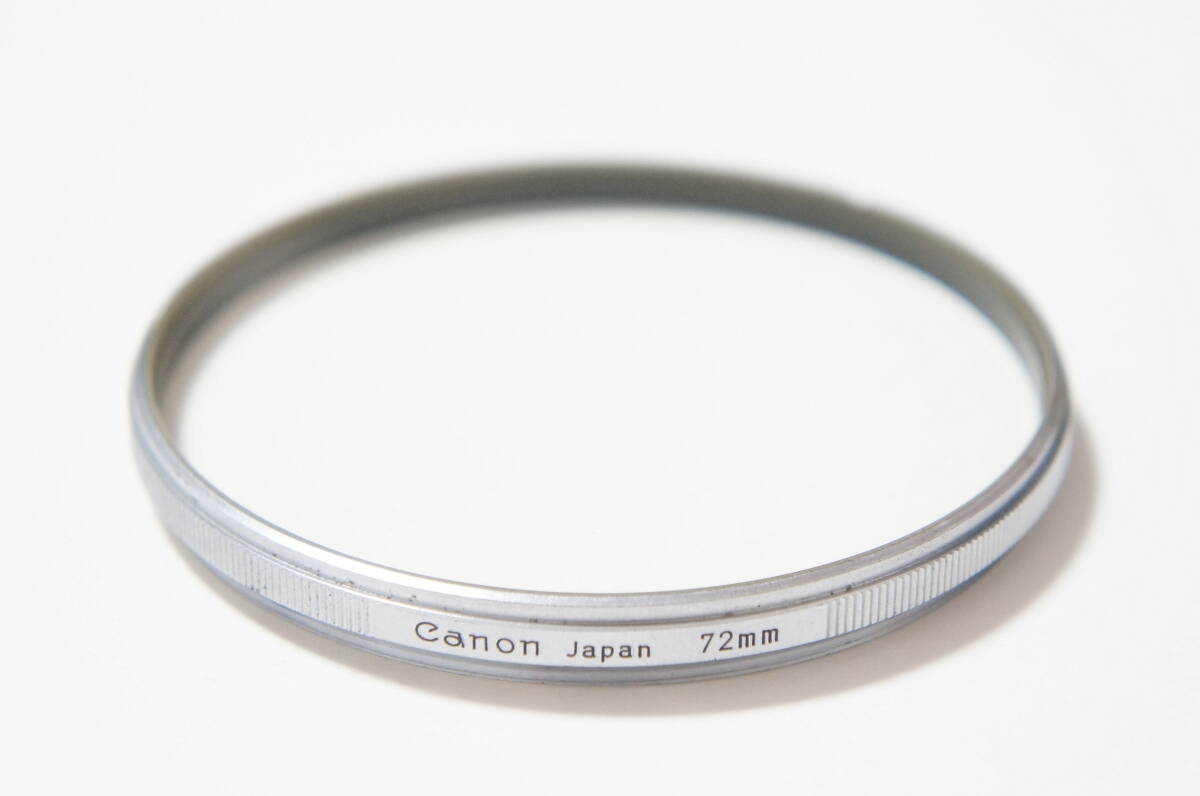 [72mm] Canon UV 1x 銀枠UVカットフィルター Lマウント 50mm F0.95用 [F6682]