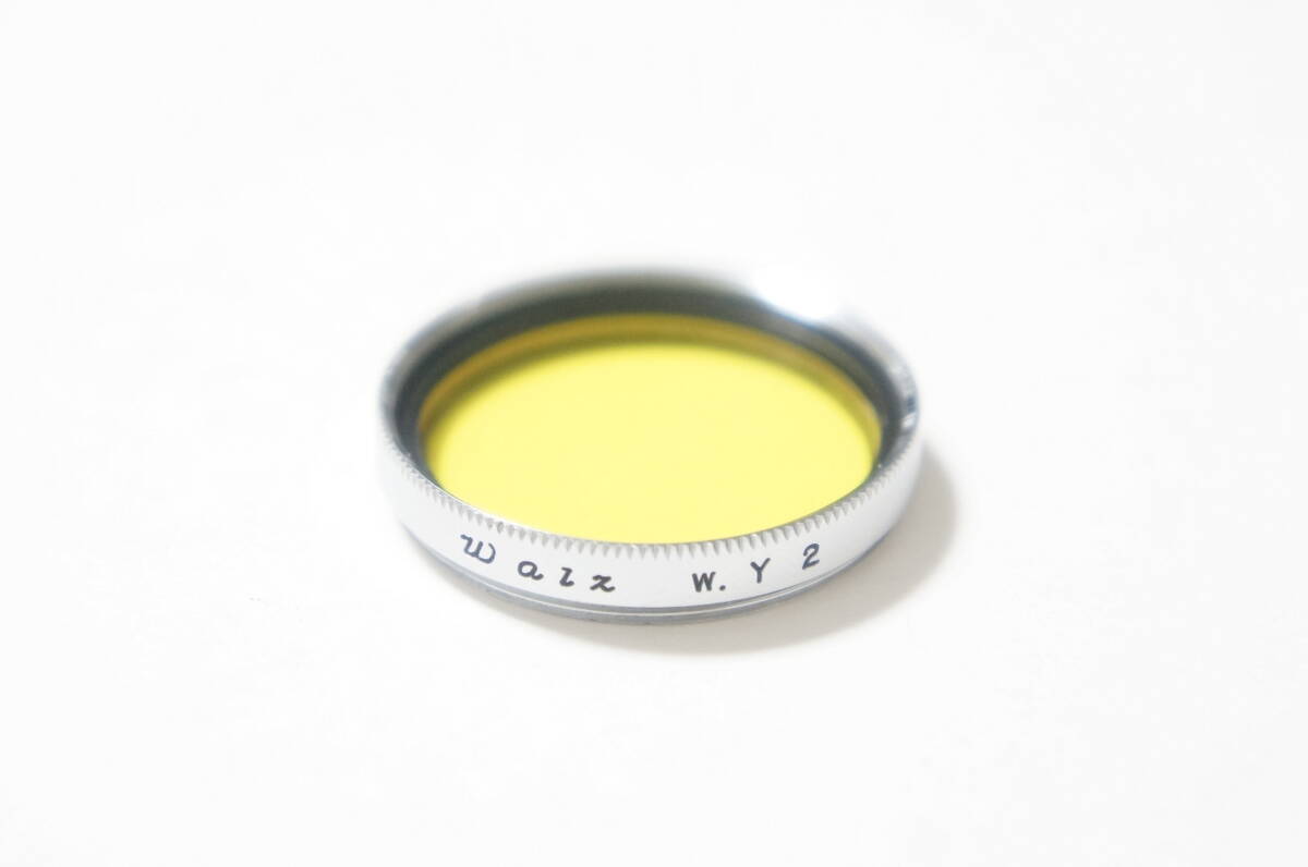 [24.5mm] Walz w.Y2 銀枠フィルター Konica I型 II型 50/2.8やOLYMPUS Auto Eyeに [F3631]