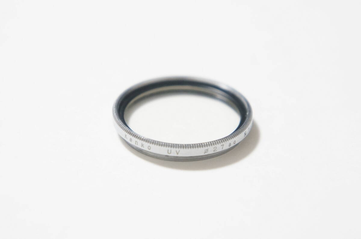 [24.5mm] Kenko UV 銀枠薄枠フィルター Konica I型 II型 50/2.8やOLYMPUS Auto Eyeに [F3633]