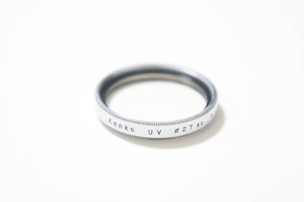 [24.5mm] Kenko UV 銀枠フィルター Konica I型 II型 50/2.8やOLYMPUS Auto Eyeに [F3634]