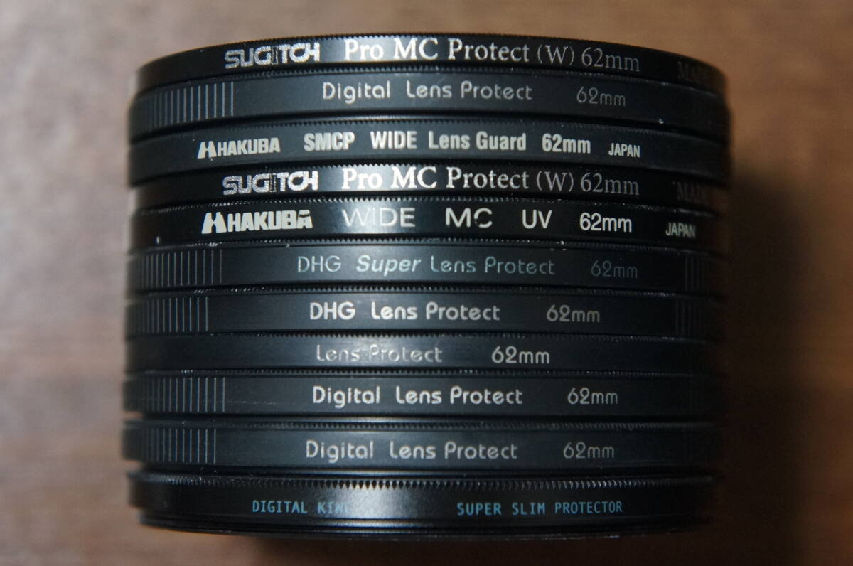 ◆説明必読◆【380円/枚】[62mm] HAKUBA WIDE MC UVやmarumi DHG Super Lens Protect等実用薄枠保護UV系フィルター