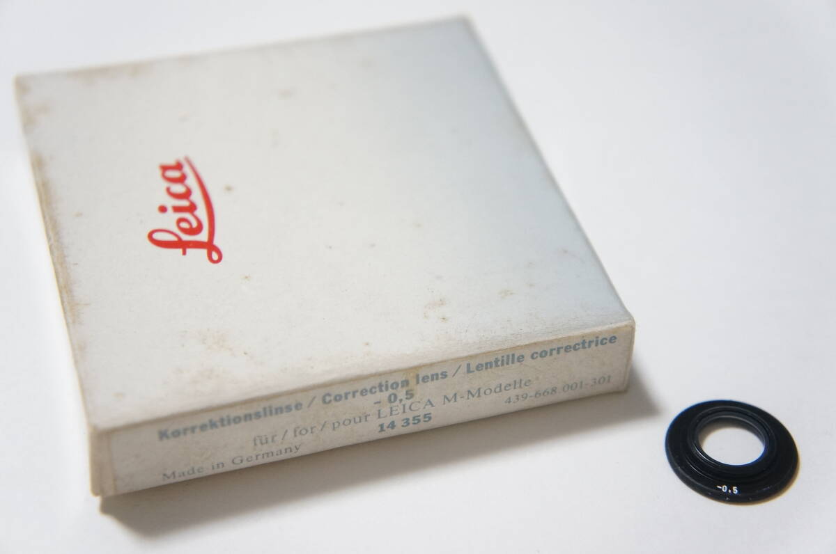 LEICA 14355 -0.5 視度補正レンズM Correction Lens [F6700]