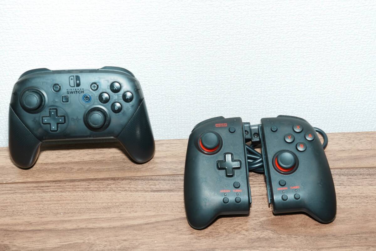 【箱無し】Switch純正コントローラー＆本体用HORIコントローラー