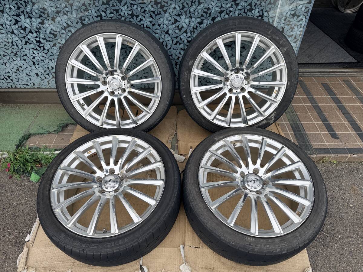 weds レオニス 19インチ 8J +48 114.3 5穴/ATR SPORT 225/45ZR19 2018年製 4本セット #733-3