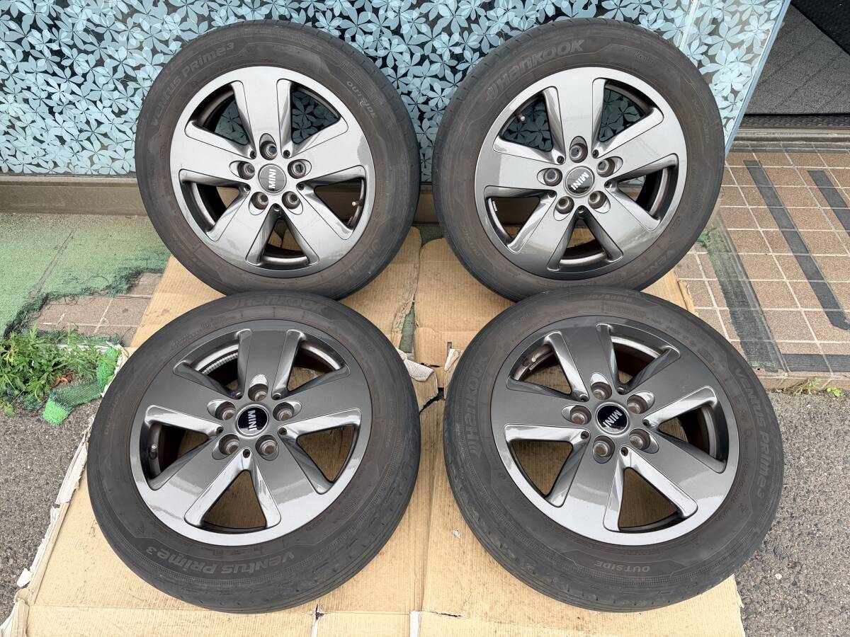 MINI 純正 16インチ 6.5J +54 PCD112 5穴/ハンコック VENTUS PRIME 195/55R16 2021年製 4本セット #733-4