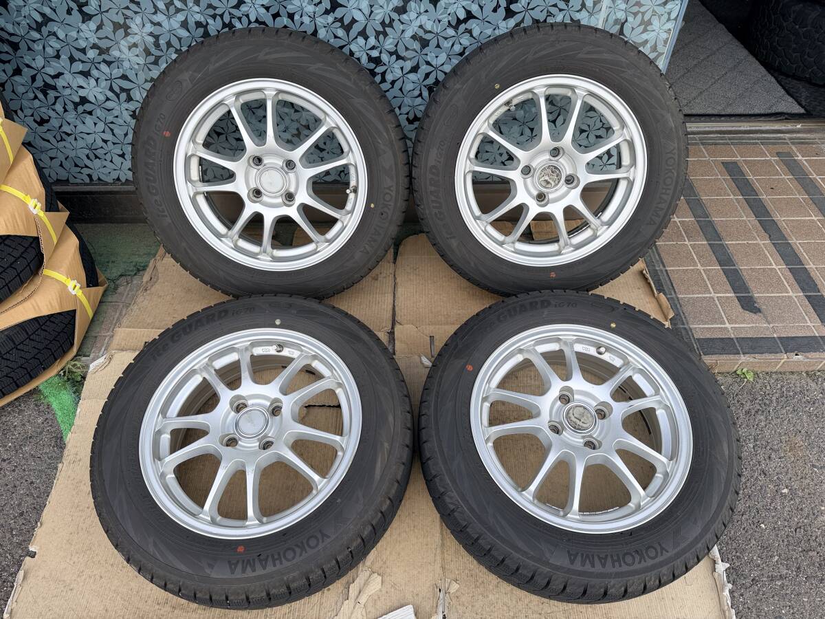 BS ECO FORME 15インチ 5.5J +45 PCD100 4穴/ヨコハマ アイスガード iG70 175/65R15 2025年製 4本セット #737-4