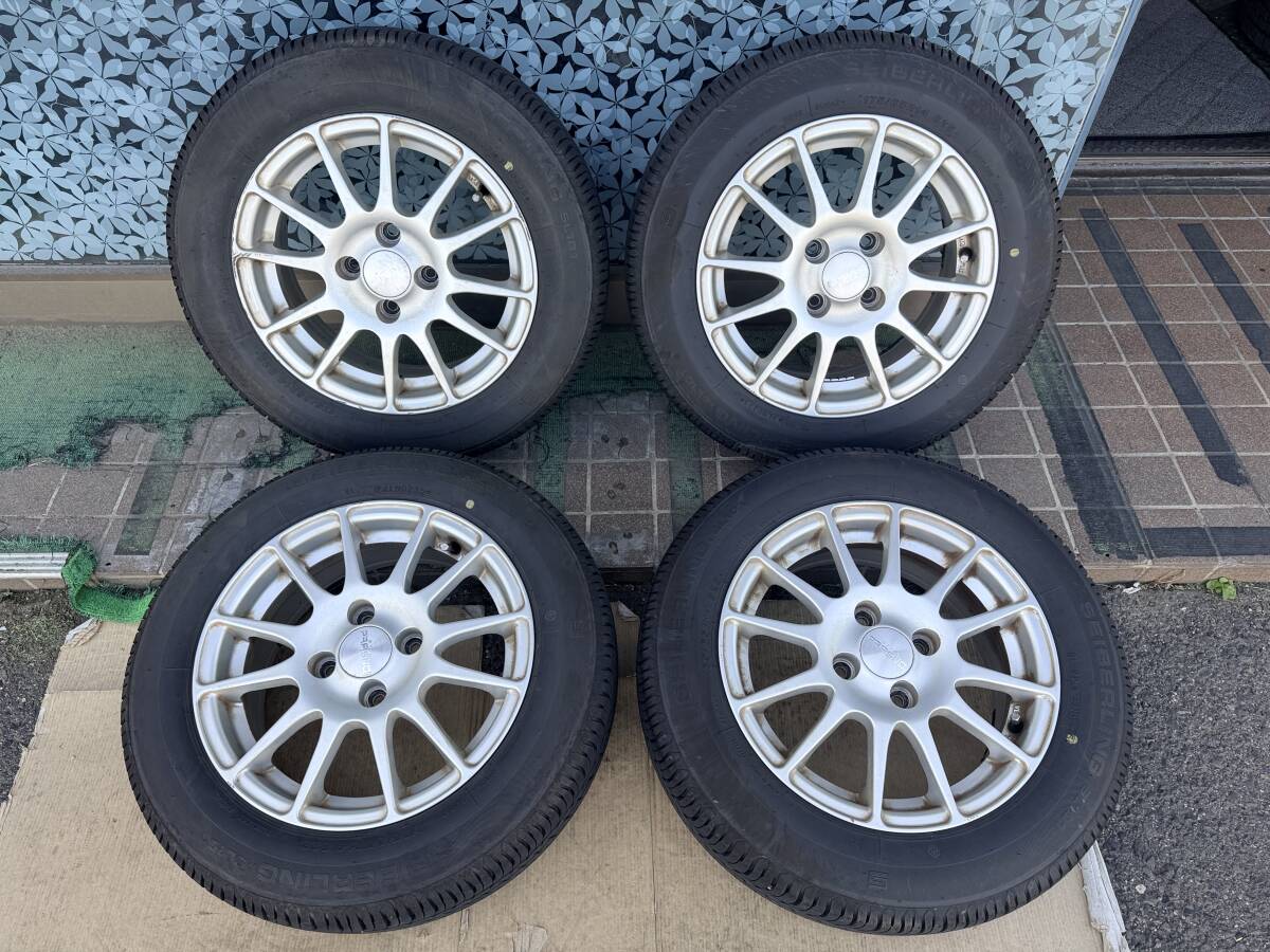 STYLE PRASINO 14インチ 6J +40 PCD100 4穴/SEIBERLING SL101 175/65R14 2025年製 4本セット #740-3