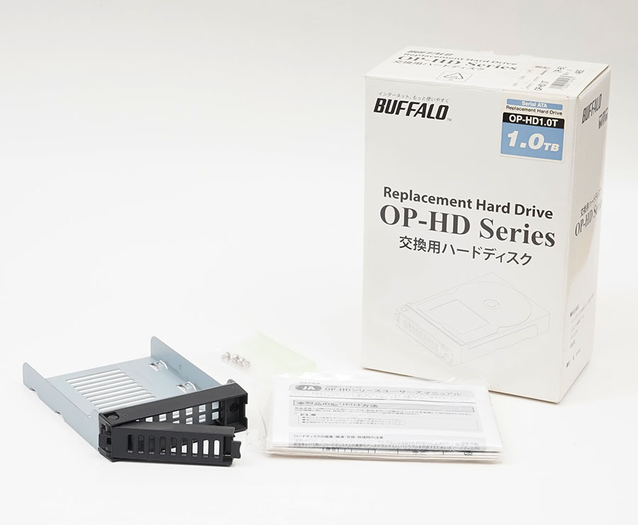 BUFFALO TeraStation 交換用 OP-HD Series HDDケースのみ ネジ、箱あり HDDは付属しません
