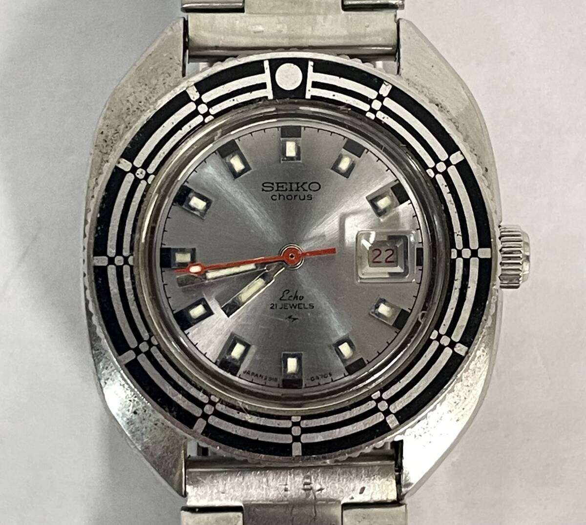 1円 中古 稼働 SEIKO セイコー Chorus コーラス 2518-0200 社外ベルト 手巻 ステンレス レディース 腕時計 ヴィンテージ【AW00455】