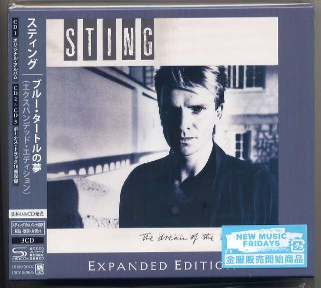 ☆スティング Sting 「ブルー・タートルの夢 (エクスパンデッド・エディション) THE DREAM OF THE BLUE TURTLES」 3CD 新品 未開封