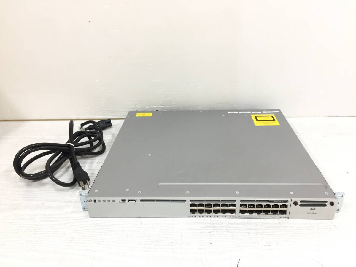 〇Cisco Catalyst 3850 シリーズ WS-C3850-24T-S スイッチ 動作品