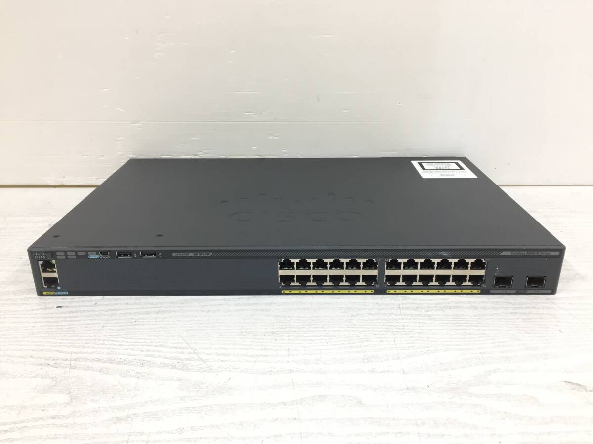 〇 Cisco シスコ Catalyst 2960-Xシリーズ WS-C2960X-24TD-L スイッチ 動作品