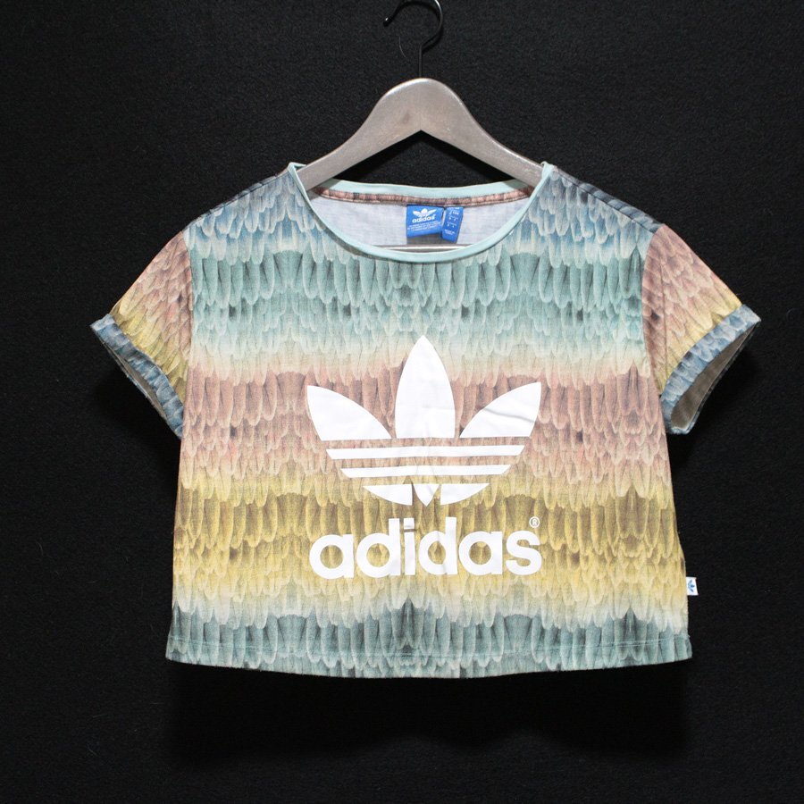 adidas アディダスオリジナルス 半袖 ショート丈 Tシャツ M