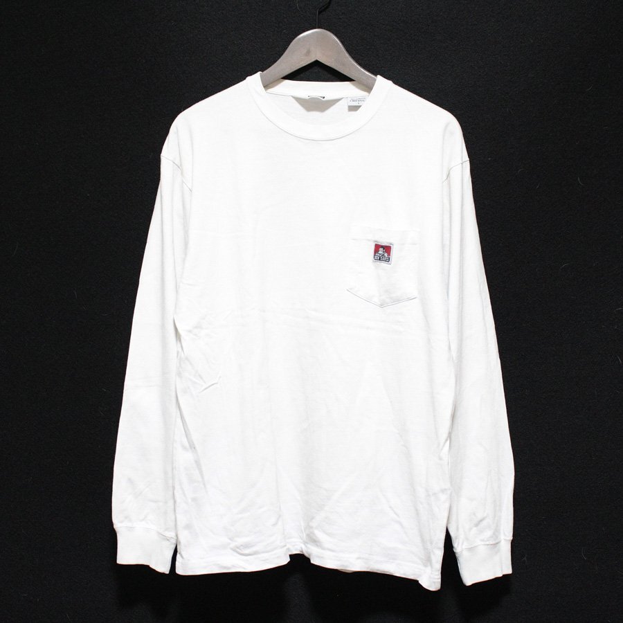 BEN DAVIS ベンデイビス 長袖 Tシャツ ロンT 白 L