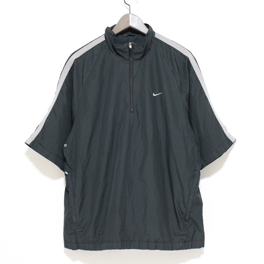 NIKE ナイキゴルフ メッシュ 半袖 ジャージトップス 黒 L