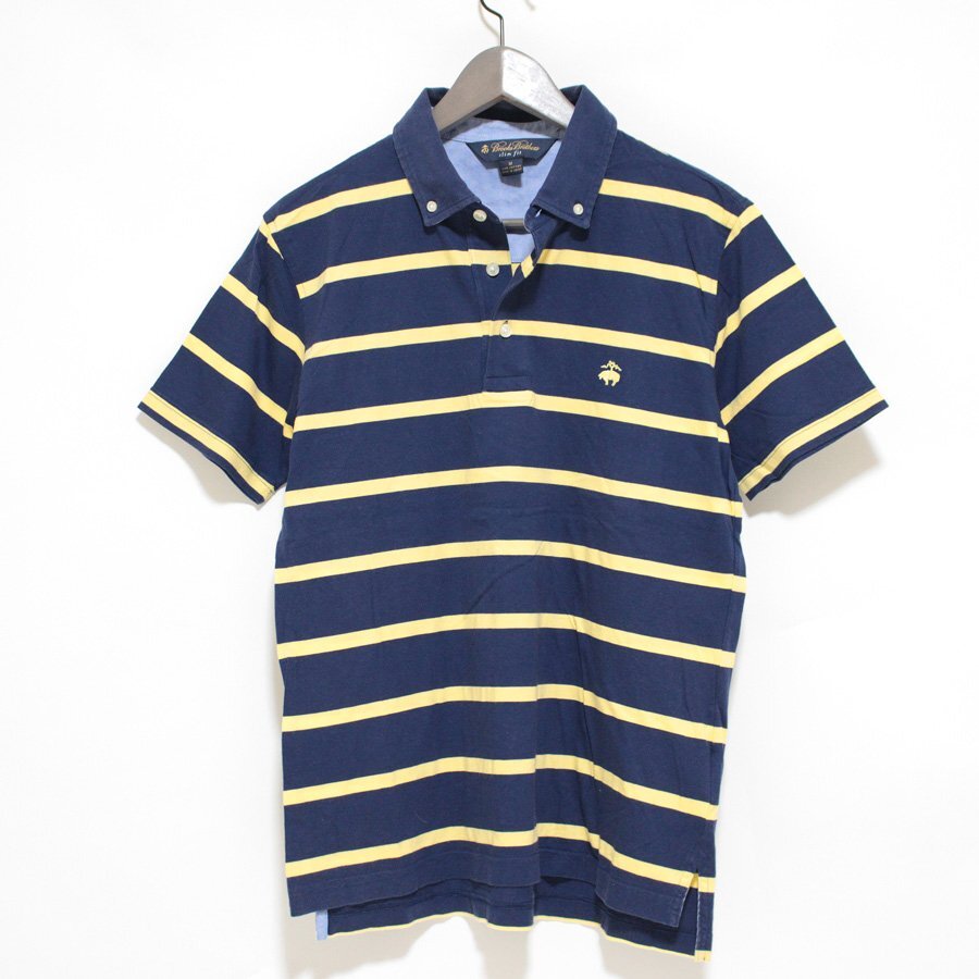 Brooks Brothers ブルックスブラザーズ スリムフィット 半袖 ポロカットソー Tシャツ M