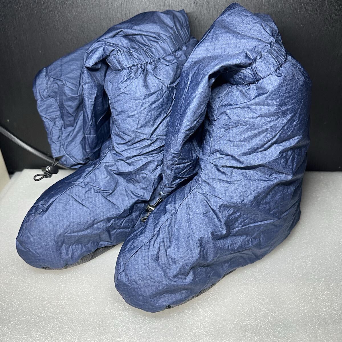 □/ISUKA/イスカ/サイズ S/tent shoes/テントシューズ/防寒/軽量/登山/ルームシューズ/ダウン/グッズ/ブルー/青色/アウトドア/
