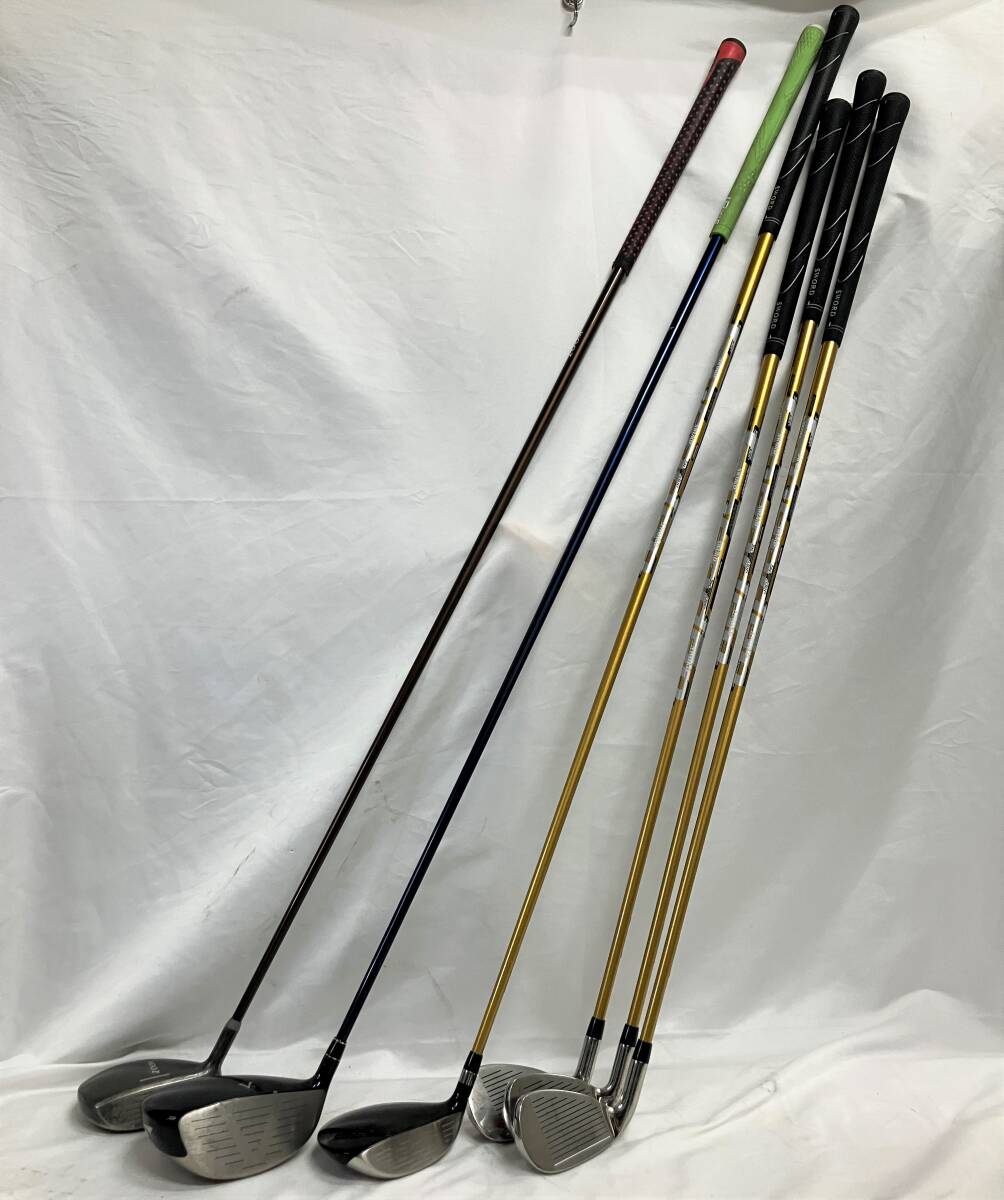 【R279】ゴルフクラブ まとめ 6点セット カタナゴルフ ブリヂストン アイアン フェアウェイウッド ゴルフ クラブ セット 現状品