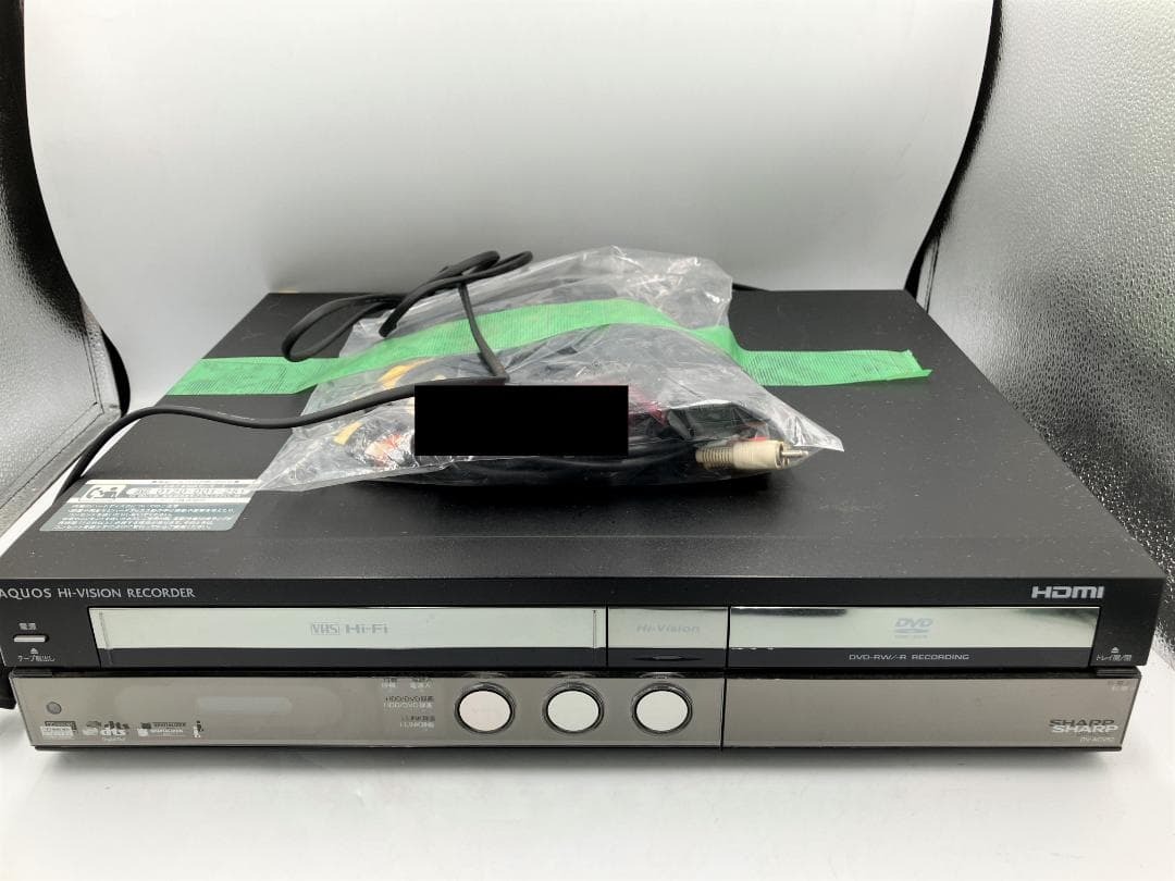 【T421】AQUOS ハイビジョンレコーダー VHS一体型 SHARP DV-ACV52 250GB ハイビジョン録画 DVD VHS レコーダー 2番組同時録画 現状品