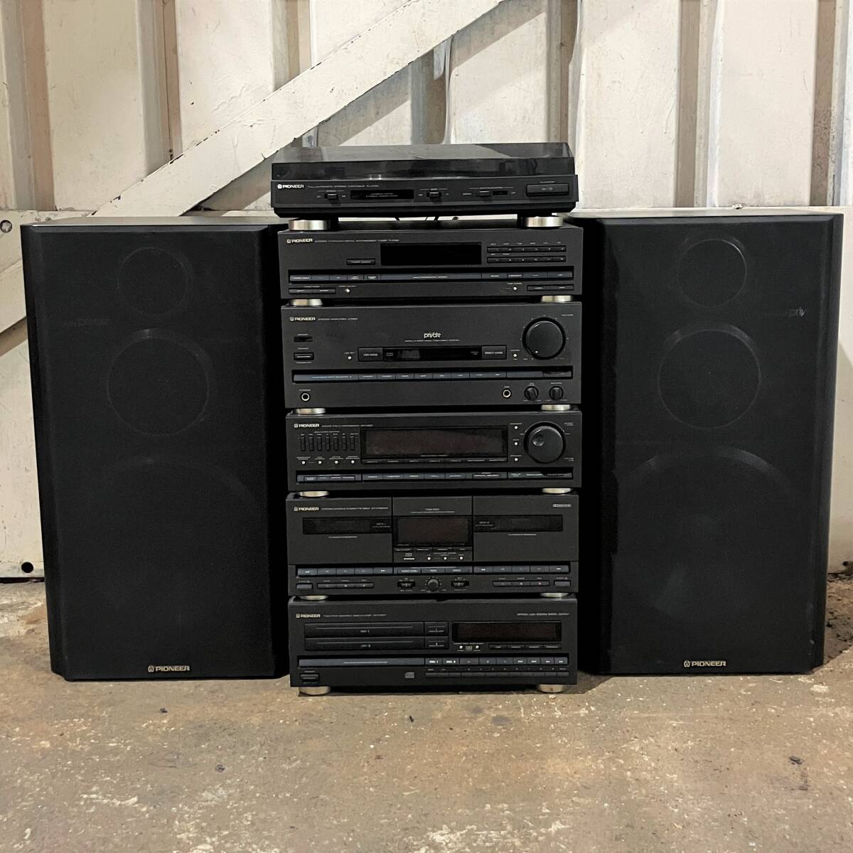 【R192】☆直接引取☆ システムコンポ PIONEER パイオニア S-X950V PD-X750T CT-X750WR SP-X950 A-X950 F-X750 PL-X750 現状品