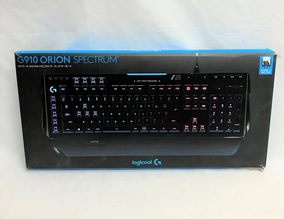 【R240】メカニカルゲーミングキーボード Logicool ロジクール G910 Orion Spectrum RGB Romer-Gメカニカルスイッチ ゲーミング 現状品