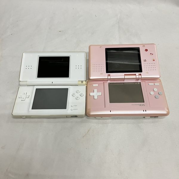 【T484】Nintendo DS 2台セット NTR-00 USG-001 DS Lite ライト 初代 ピンク ホワイト 白 本体 DS まとめ売り セット 任天堂 現状品
