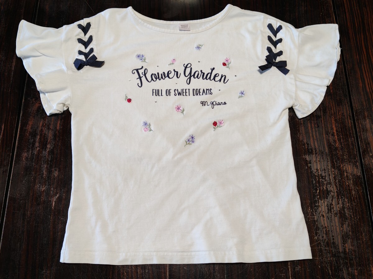 メゾピアノJrお花Tシャツ　L 160