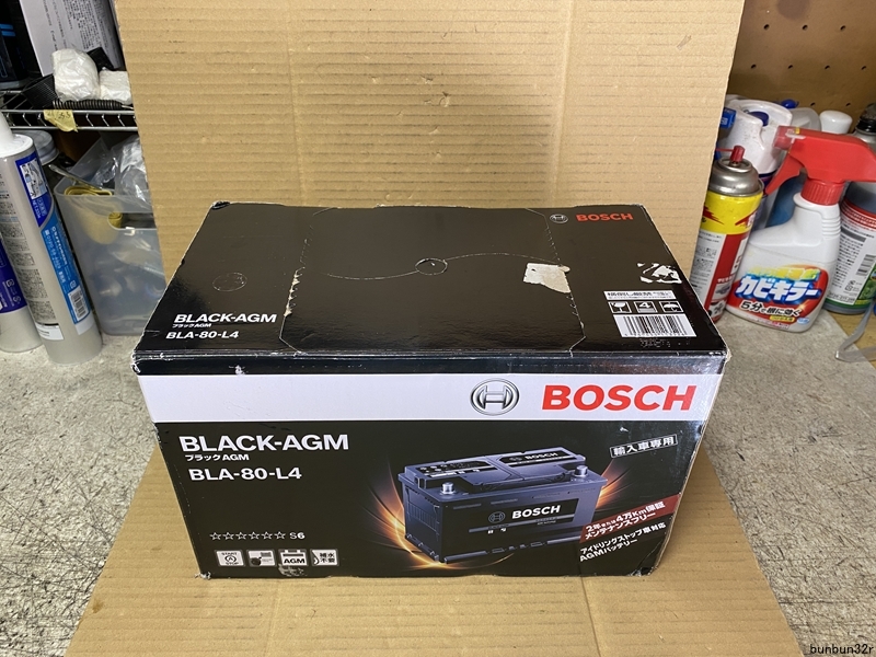 BOSCH/ボッシュ 輸入車専用/ブラック-AGMバッテリー BLE-80-L4 新品未使用！