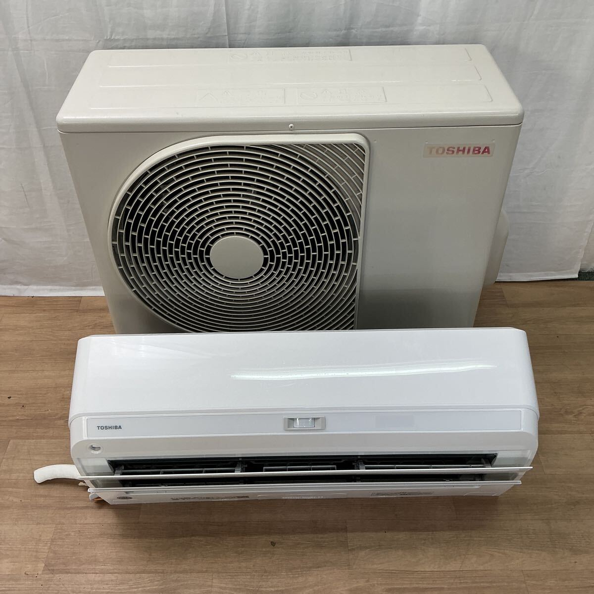 【LABC607】エアコン 大清快 RAS-H251E9R TOSHIBA 東芝 室外機 2022年製 8畳用 取説 リモコン