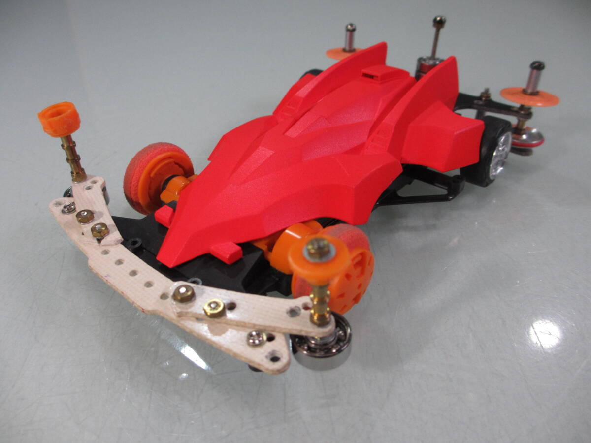 タミヤ　ミニ四駆　オレンジ塗装　モーター無　カスタム前提　部品取り　中古