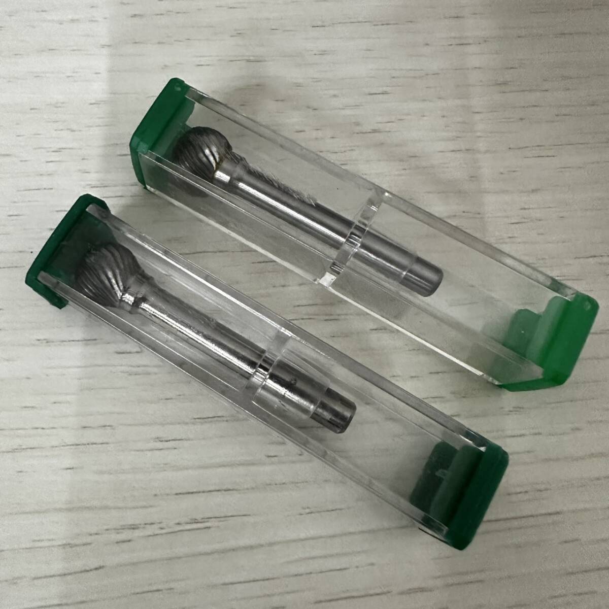 新品 超硬ロータリーバー 球型 2本セット 刃径12mm 軸径6mm 工具FG2873